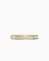 DY Eden Partway Alternating Diamond Band Ring in 18K Yellow Gold with Diamonds, 2.8mm
